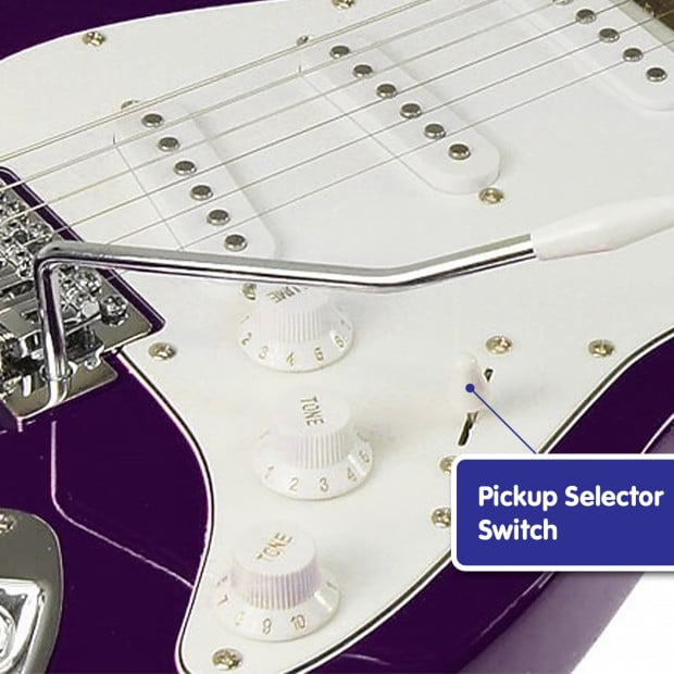 Karrera Full Size Electric Guitar - Purple Image 2