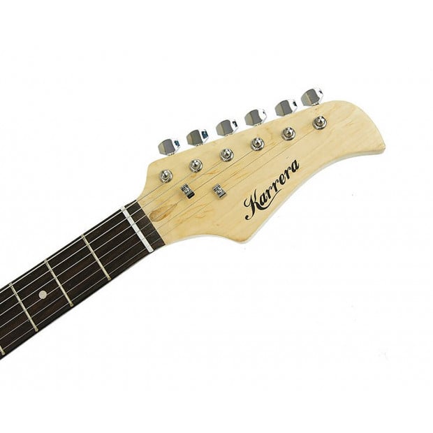 Karrera Electric Guitar Music 6-String Instrument Full Size Purple Image 5