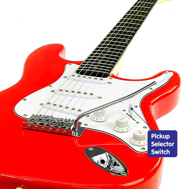 Karrera Full Size Electric Guitar - Red Image 3