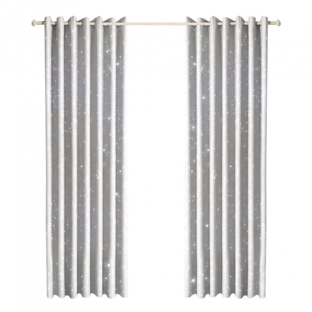 Star Blockout Curtains 3 Layers Eyelet Room Darkening 240x230cm