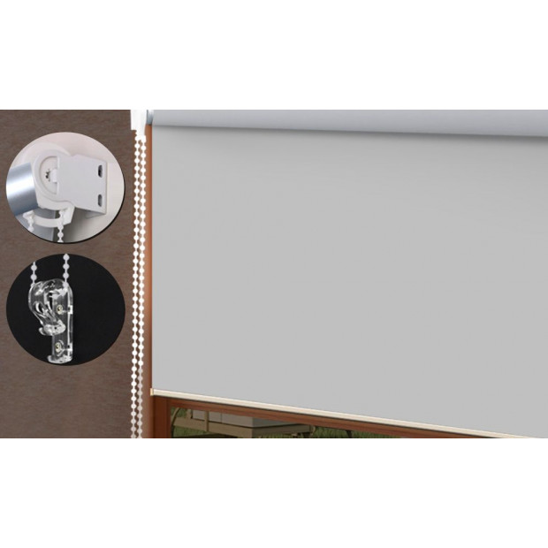 150x210cm Blockout Roller Blinds Full Shading In Stone Grey Colour