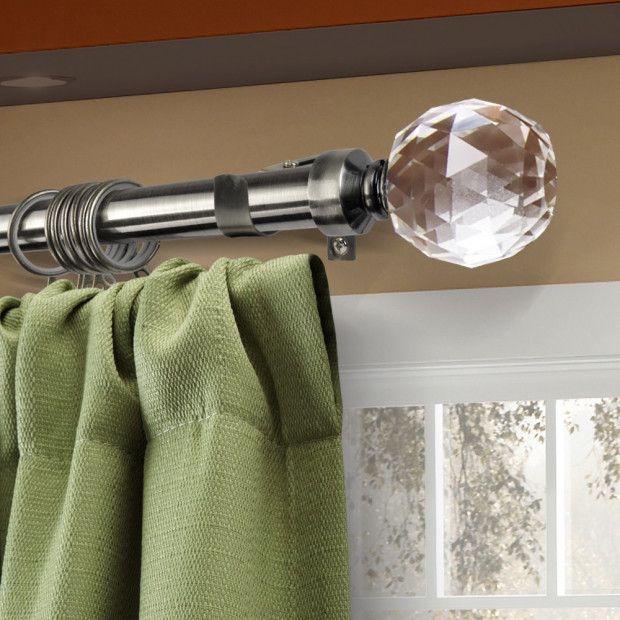 Top Quality New Curtain Rod Pole 120-210cm Crystal