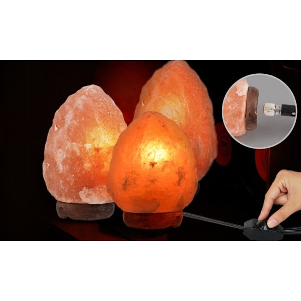 Himalayan Salt Lamp Natural Crystal Rock Dimmer Night Light 5 7kg