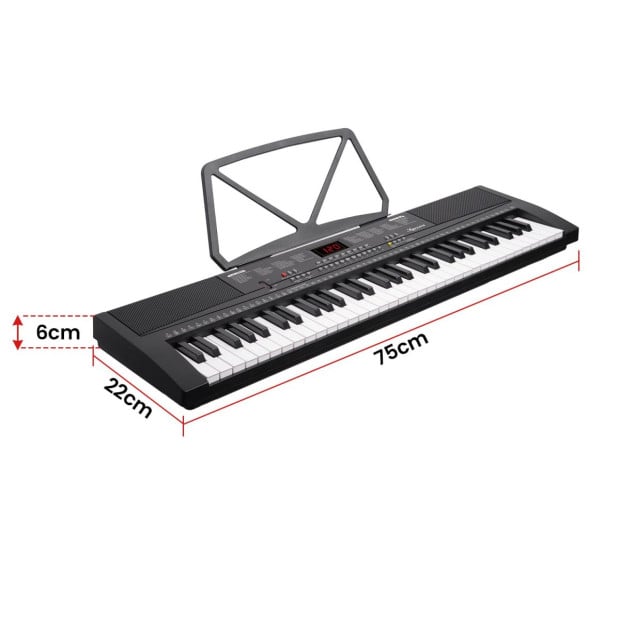Karrera 61-Key Electronic Piano Keyboard 75cm - Black CHJ-61-75 Image 4