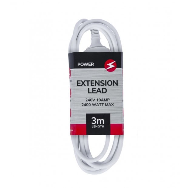 Power Extension Lead Standard Australian 240v 3-pin Plug Cord Cable 3m Saa Approved Image 3