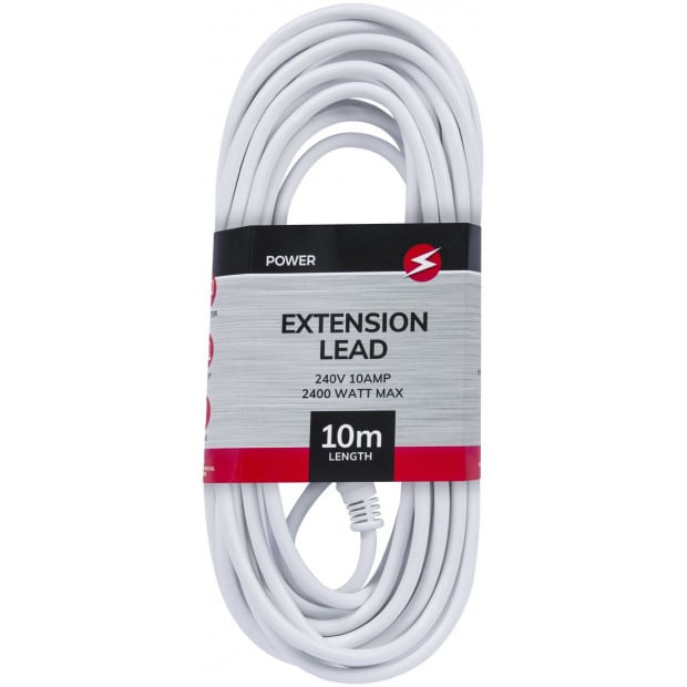 Power Extension Lead Standard Australian 240v 3-pin Plug Cable 10m Image 3