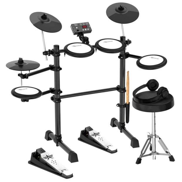 Karrera TDX-16 Electronic Drum Kit with Pedals Image 2