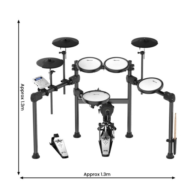Karrera X23 9-Piece Electronic Drum Kit with Pedals Image 4
