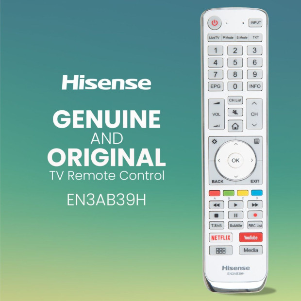Genuine Hisense EN3AB39H TV Remote Control