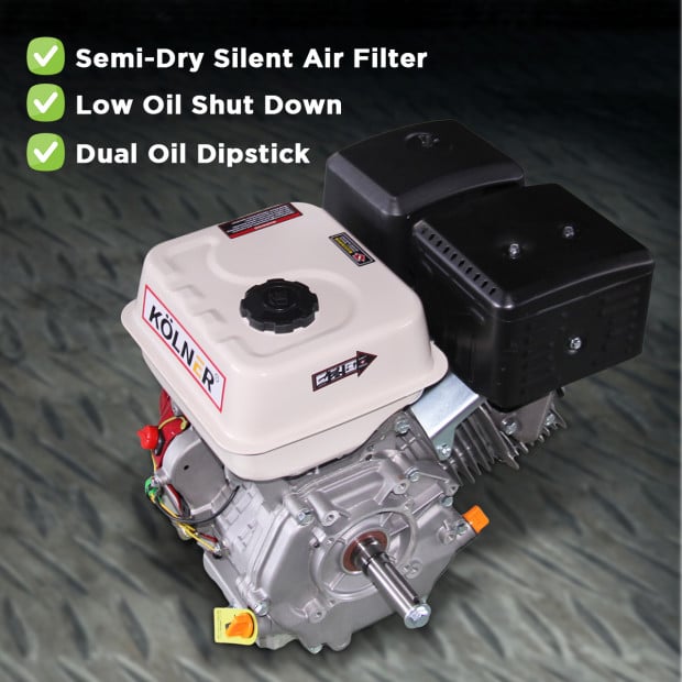 Kolner 7HP Horizontal Key Shaft Q Type Petrol Engine - Recoil Start Image 6