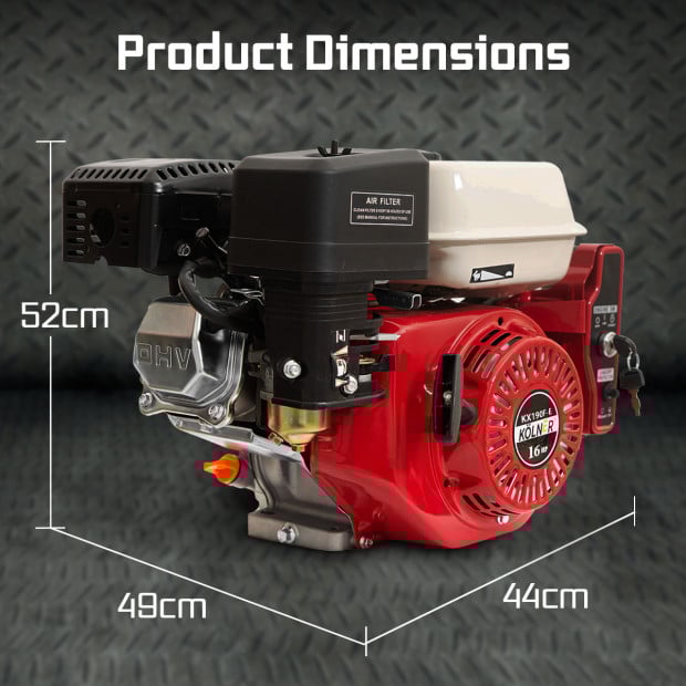 Kolner 16hp 25.4mm Horizontal Key Shaft Q Type Engine - Electric Start Image 8