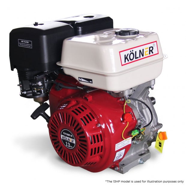 Kolner 16hp 25.4mm Horizontal Key Shaft Q Type Engine - Recoil Start