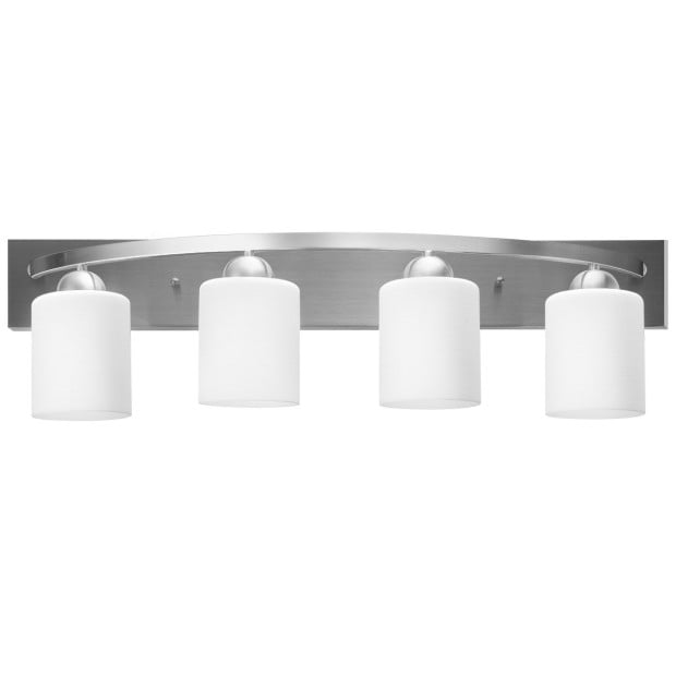 Wall Mounted Vanity Lamp With White Glass Shade For Bedroom/living Image 6