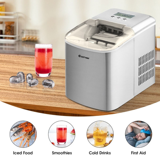 Portable Ice Machine With Selfclean Function For Kitchen & Restaurant