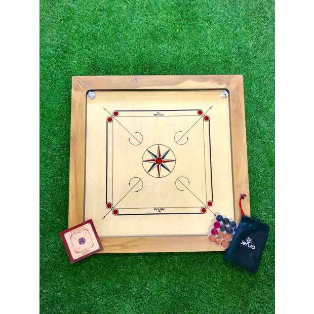 87x87cm Plywood Carrom Board With 74x74cm Internal Playing Area. Image 4