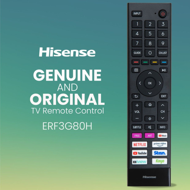 Genuine Hisense ERF3G80H TV Remote Control