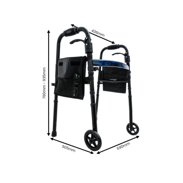 Evekare Deluxe Trigger Release Folding Adult Walker Image 6
