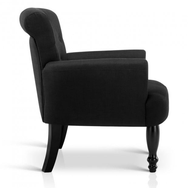 French Lorraine Chair Retro Wing - Black Image 4