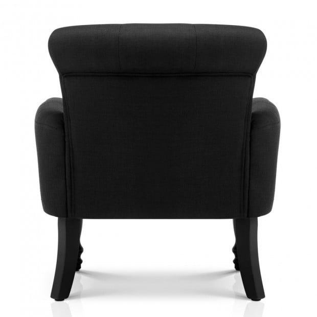 French Lorraine Chair Retro Wing - Black Image 5