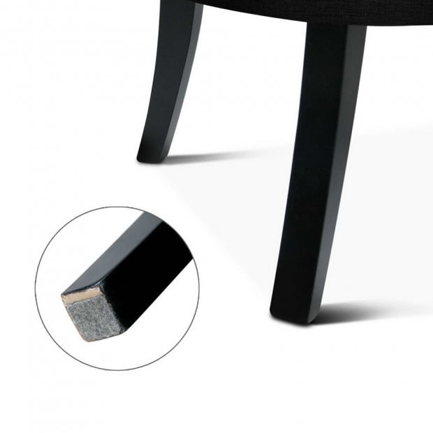 French Lorraine Chair Retro Wing - Black Image 8