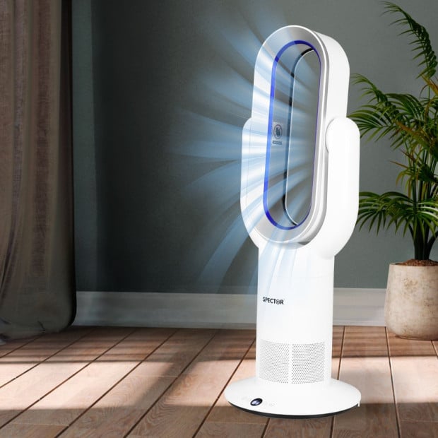 Bladeless Electric Fan Cooler Heater Air Cool Sleep Timer Image 7