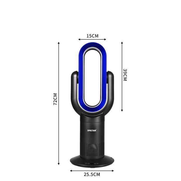 Bladeless Electric Fan Cooler Heater Timer Remote Control Image 3
