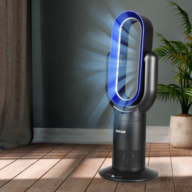 Bladeless Electric Fan Cooler Heater Timer Remote Control Image 7