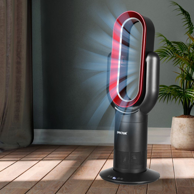 Bladeless Electric Fan Cooler Heater Sleep Timer Remote Control Image 7