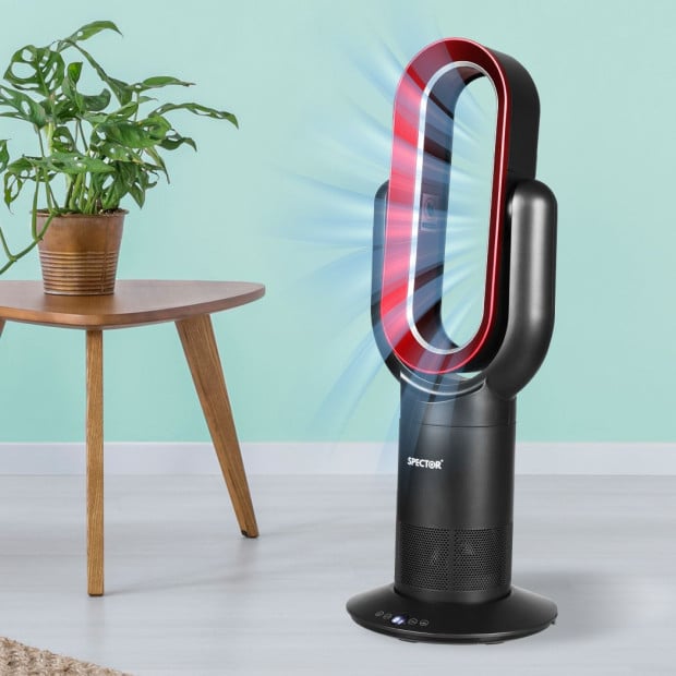 Bladeless Electric Fan Cooler Heater Sleep Timer Remote Control Image 8