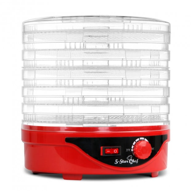 7 Tray Food Dehydrator - Red