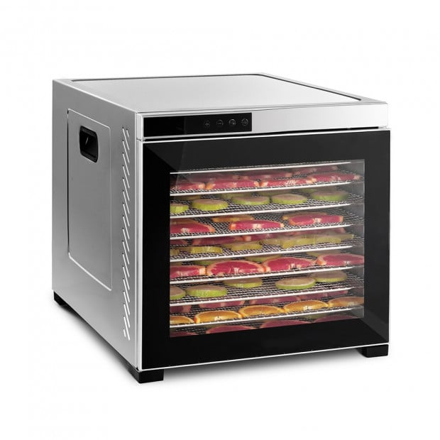 Large Commercial 1100w Food Dehydrator Stainless - 10 Tray