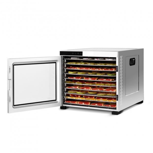 Large Commercial 1100w Food Dehydrator Stainless - 10 Tray Image 4