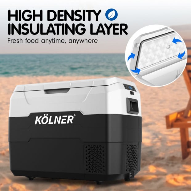 Kolner 40L Portable Fridge Cooler Freezer Camping Refrigerator Black Image 11