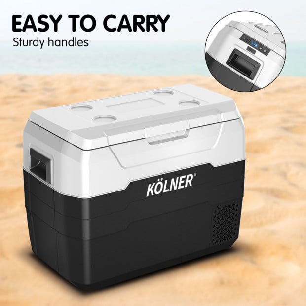 Kolner 40L Portable Fridge Cooler Freezer Camping Refrigerator Black Image 12