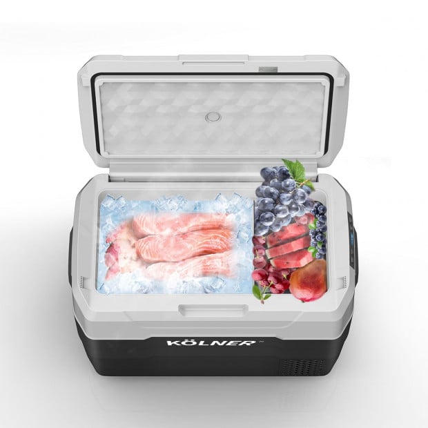 Kolner 40L Portable Fridge Cooler Freezer Camping Refrigerator Black Image 6