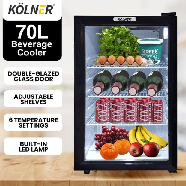 70l bar fridge glass door sale