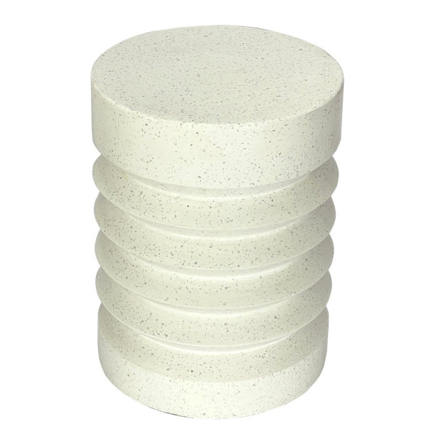 Lola Cement Side Table Round Desk Stand Stool Bedside Image 4