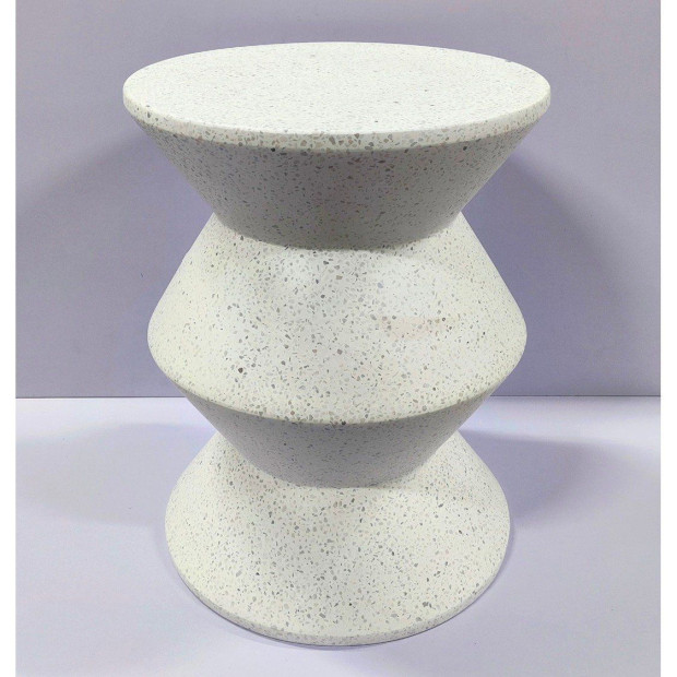 Moss Cement Side Table Round Desk Stand Stool Bedside