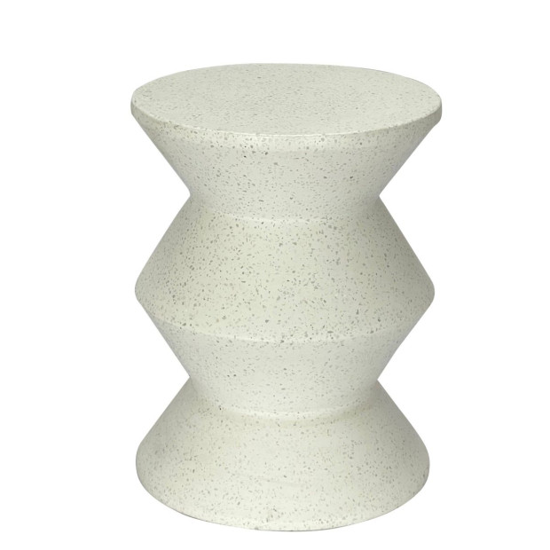 Moss Cement Side Table Round Desk Stand Stool Bedside Image 4