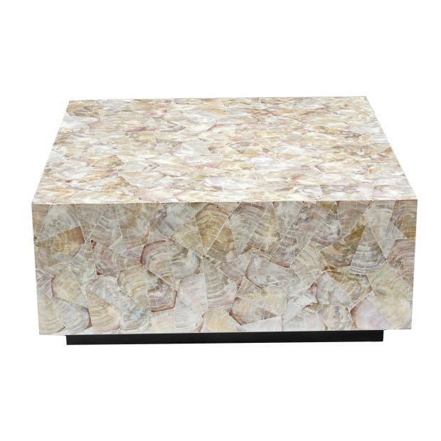 Cluster Mother Of Pearl Hand Made Coffee Table Image 5