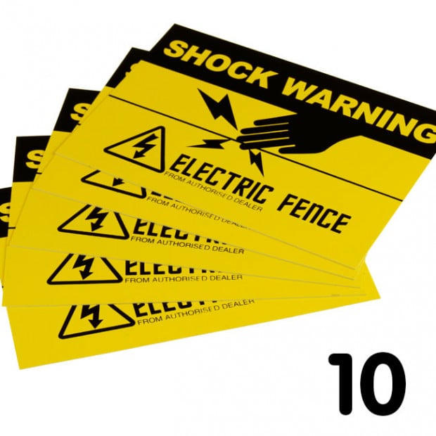 10 Electric fence warning signs