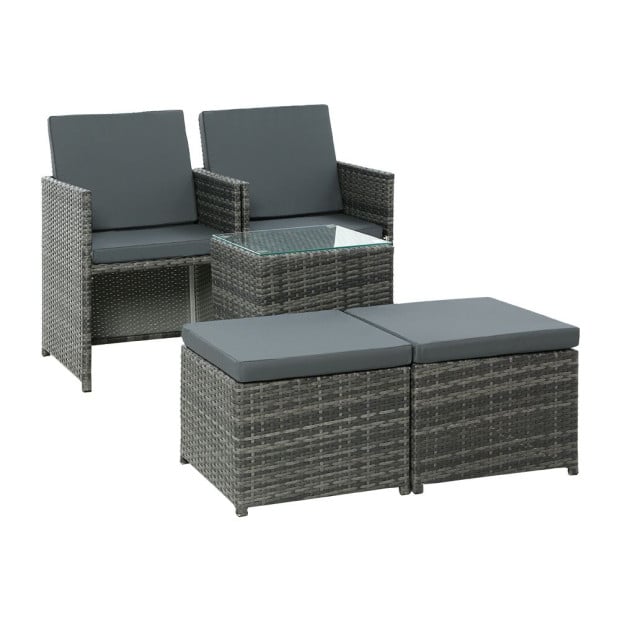 Recliner Chairs Sun Lounge Wicker Lounger Outdoor Furniture Patio Sofa Image 3