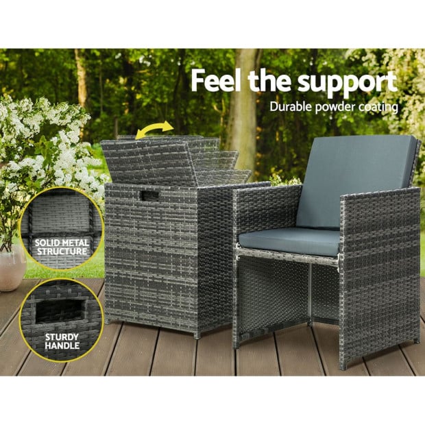 Recliner Chairs Sun Lounge Wicker Lounger Outdoor Furniture Patio Sofa Image 6