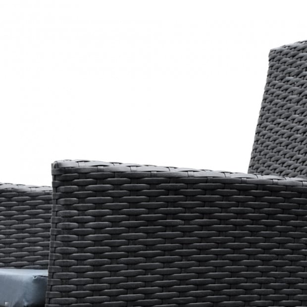 9 Piece Outdoor Dining Set - Black Image 7