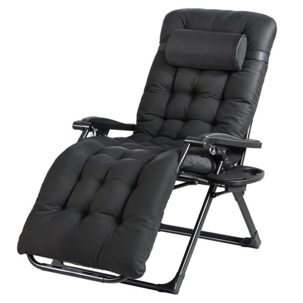 Sun Lounge Lounger Folding Camping Zero Gravity Chair Outdoor Furniture Image 2