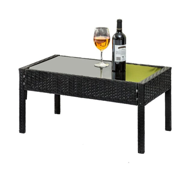 Outdoor Furniture Lounge Set Garden Patio Wicker Cover Table Chairs Image 3