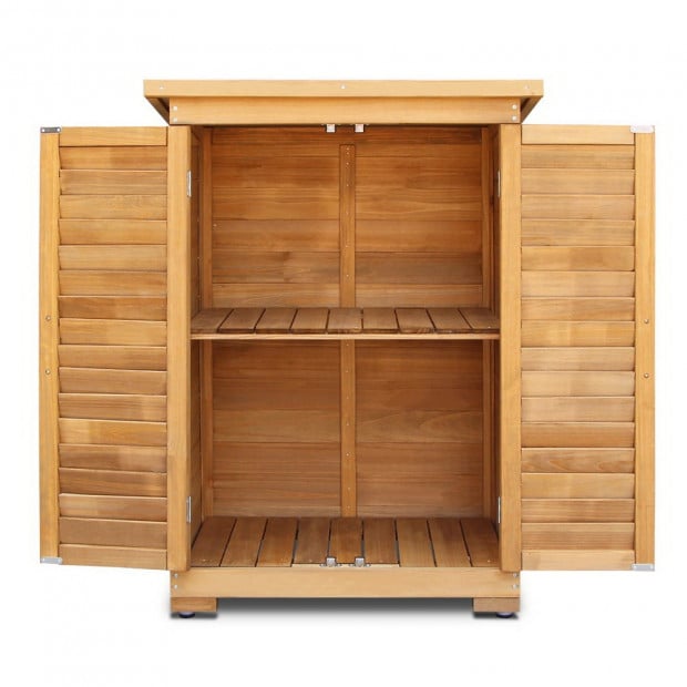 Outdoor Wooden Storage Cabinet Image 3