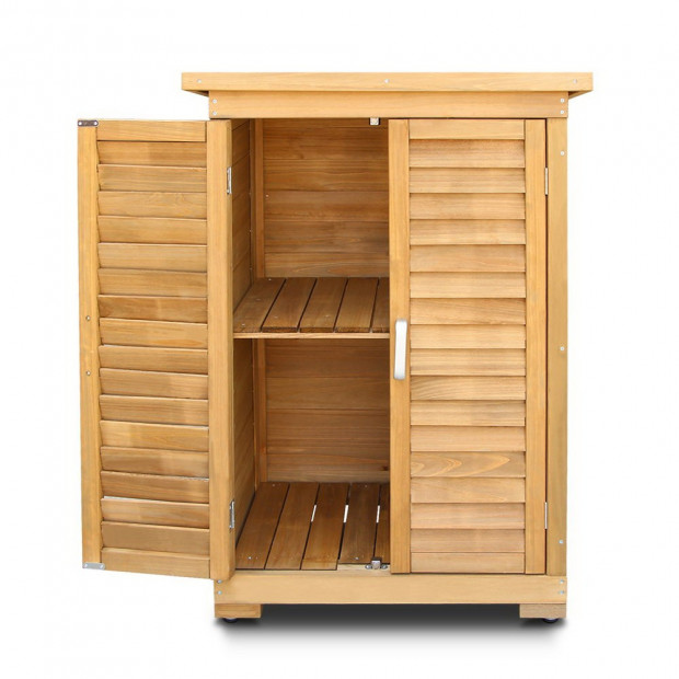Outdoor Wooden Storage Cabinet Image 4