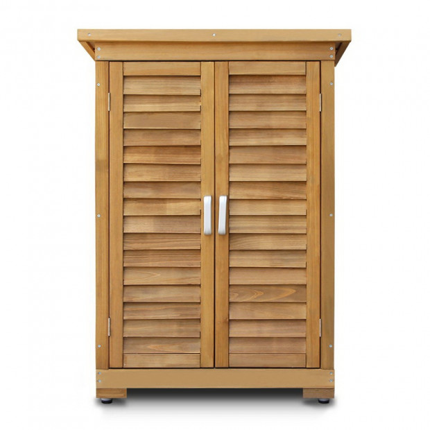 Outdoor Wooden Storage Cabinet Image 5