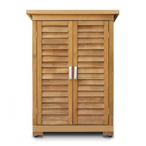 Outdoor Wooden Storage Cabinet